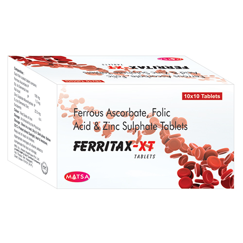 Ferrous Ascorbate Folic Acid And Zinc Sulphate Tablets