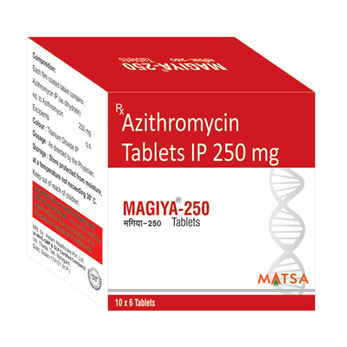 250 MG एज़िथ्रोमाइसिन टैबलेट्स आईपी