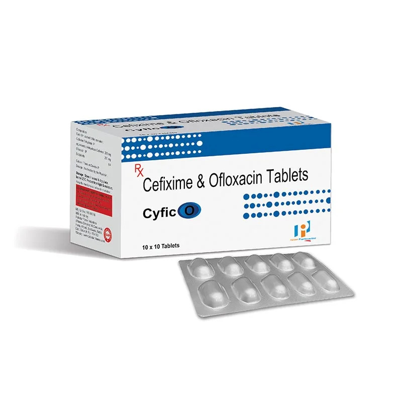 Cefixime And Ofloxacin Tablets - Broad-Spectrum Antibiotic, Suitable For All Age Groups, Store In Cool Place, Easy-To-Use Tablet Form