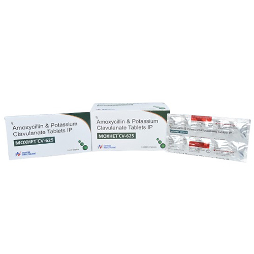 Amoxycillin And Potassium Clavulanate Tablets IP - General Medicine, For All Ages, Tablet Form, Store In A Cool Place, Follow Dosage Guidelines