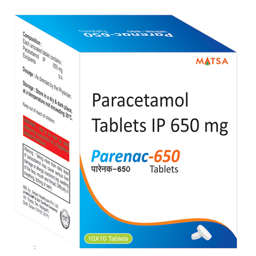 650 MG Paracetamol Tablets IP
