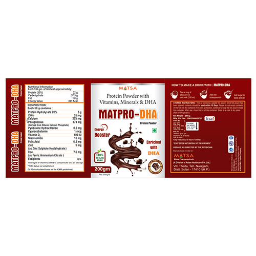 Protein Powder With Vitamins Minerals And DHA
