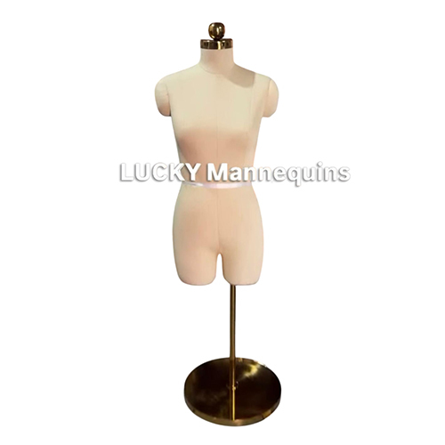 Female Half Torso With PVD Gold Stand
