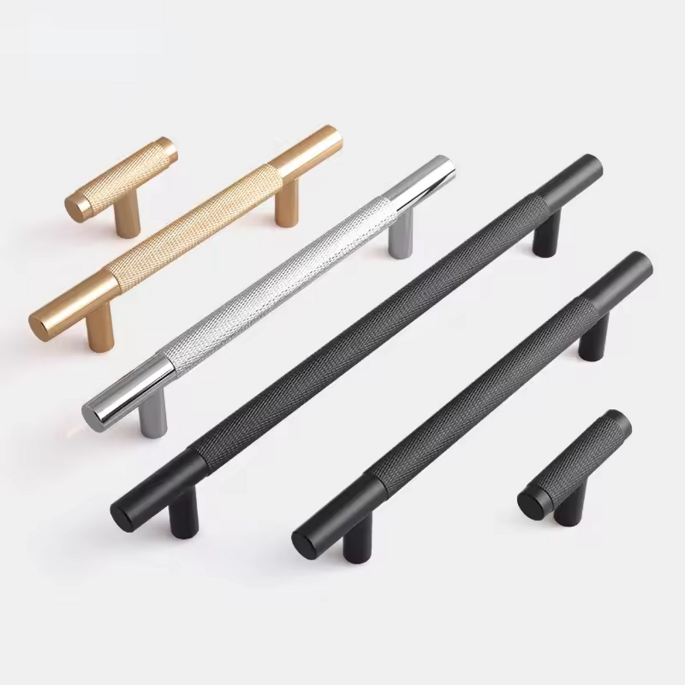 Moonlit Knurled Cabinet Handle | Drawer Handle | Wardrobe Handle | Modern Dresser Handle | Cupboard Handle | Nordic Style Long Handle
