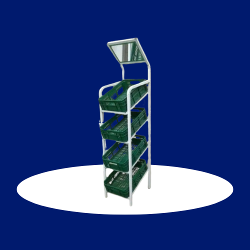 Vegetable Display stand with Crates