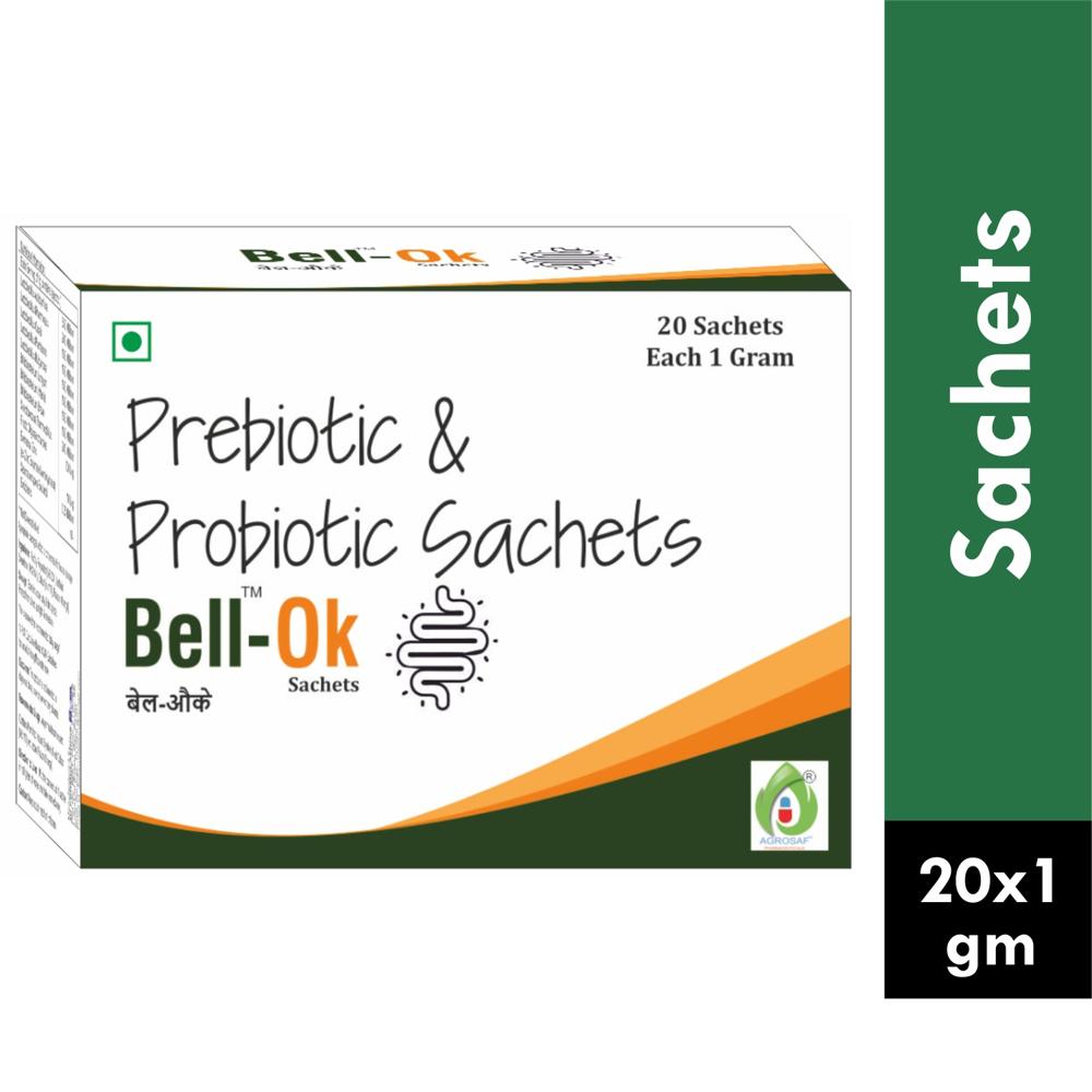 BELL OK SACHET - Fructooligosaccharide 1500 Mcg, Probiotic (blend Of Lactobacillus Acidophillus, Lactobacillus Rhamnosus, Bifidobacterium Longum Saccharomyces Boulardii) 1.25 Billion Cfu