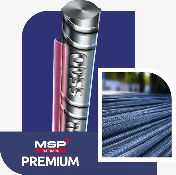 Msp Premium Fe550D Tmt Bar - Application: Construction