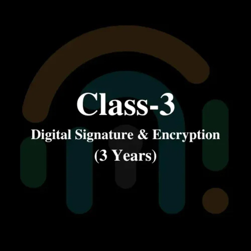 Encryption 3 Year Class 3 Digital Signature Service