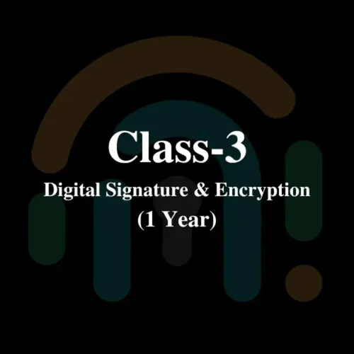 Encryption 1 Year Class 3 Digital Signature Service
