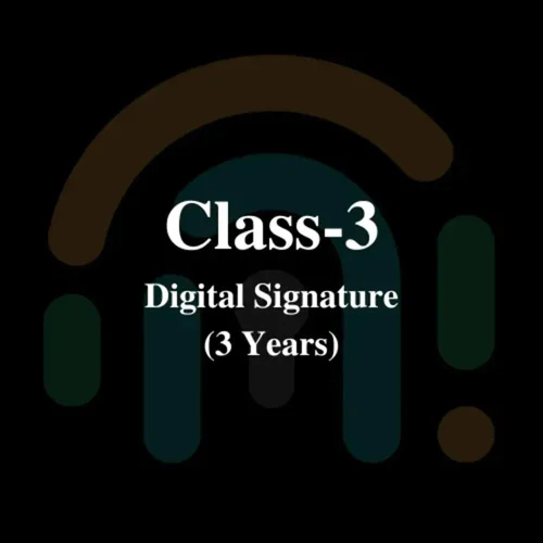 3 Years Class 3 Digital Signature Service