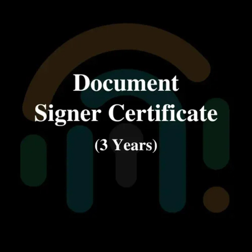 Document Signer Certificate 3 Year