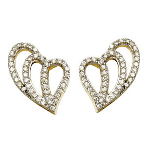 Heart Earrings  Gold Earring  For Design Earrings  Gender: Women'S