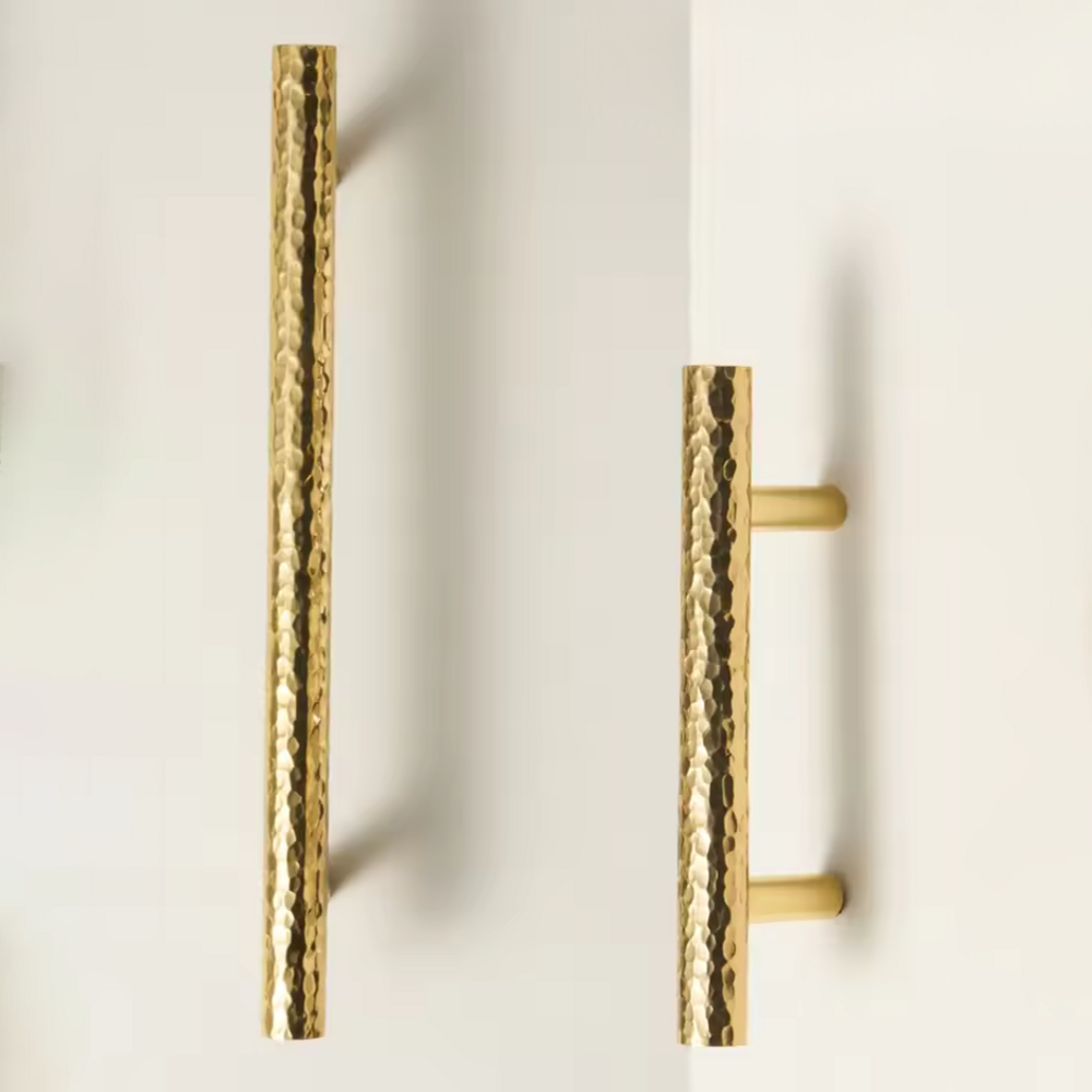 Ether Knurled Cabinet Handle | Kitchen Cabinet Handle | Drawer Handle | Wardrobe Handle - Color: Matte Gold