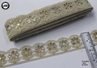 Gold Embroidery Zari Thread Lace
