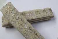 Gold Embroidery Zari Thread Lace
