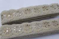 Gold Embroidery Zari Thread Lace