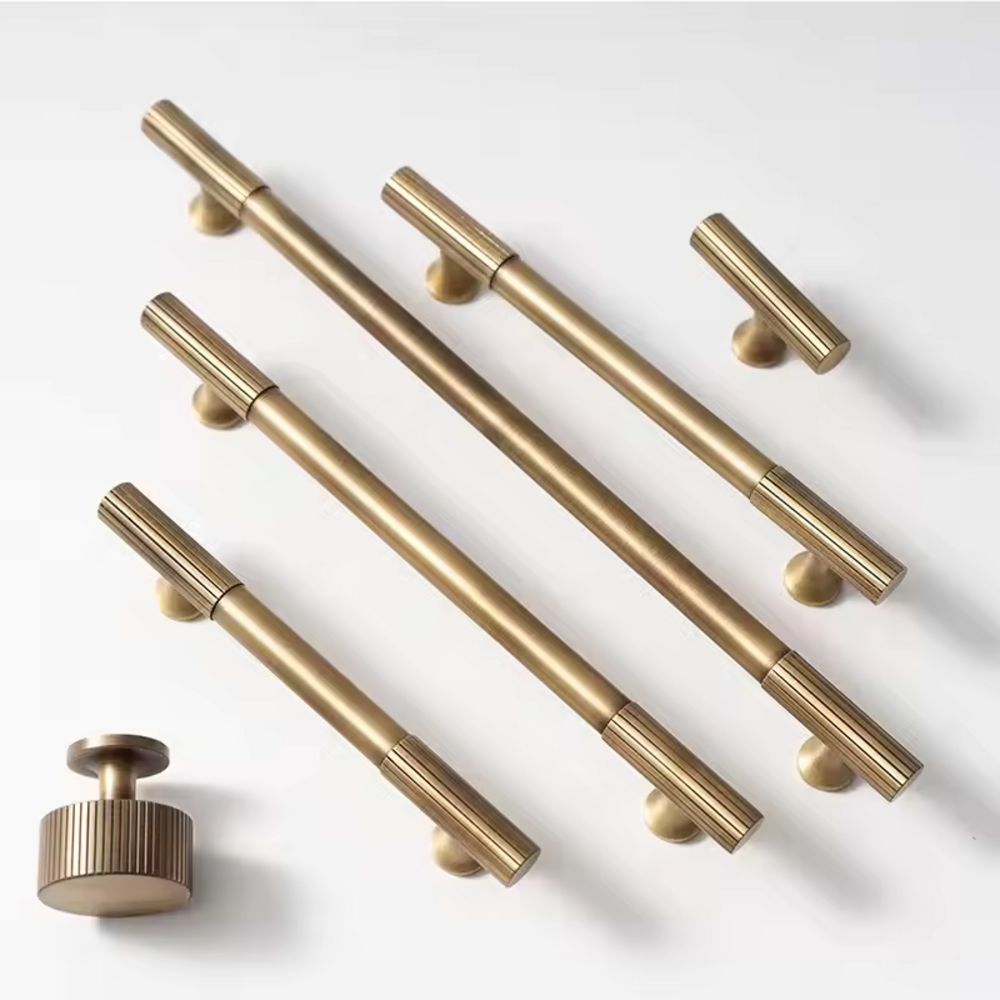 Galactic Stripe Cabinet Handle | Drawer Handle | Wardrobe Handle | Dresser Handle | Cupboard Handle | Closet Handle | Kitchen Handle | Nordic Handle - Color: Matte Gold