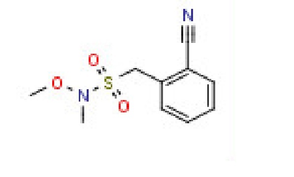 1-(2-Cyanophenyl)-N-methoxy-N- methylmethanesulfonamide