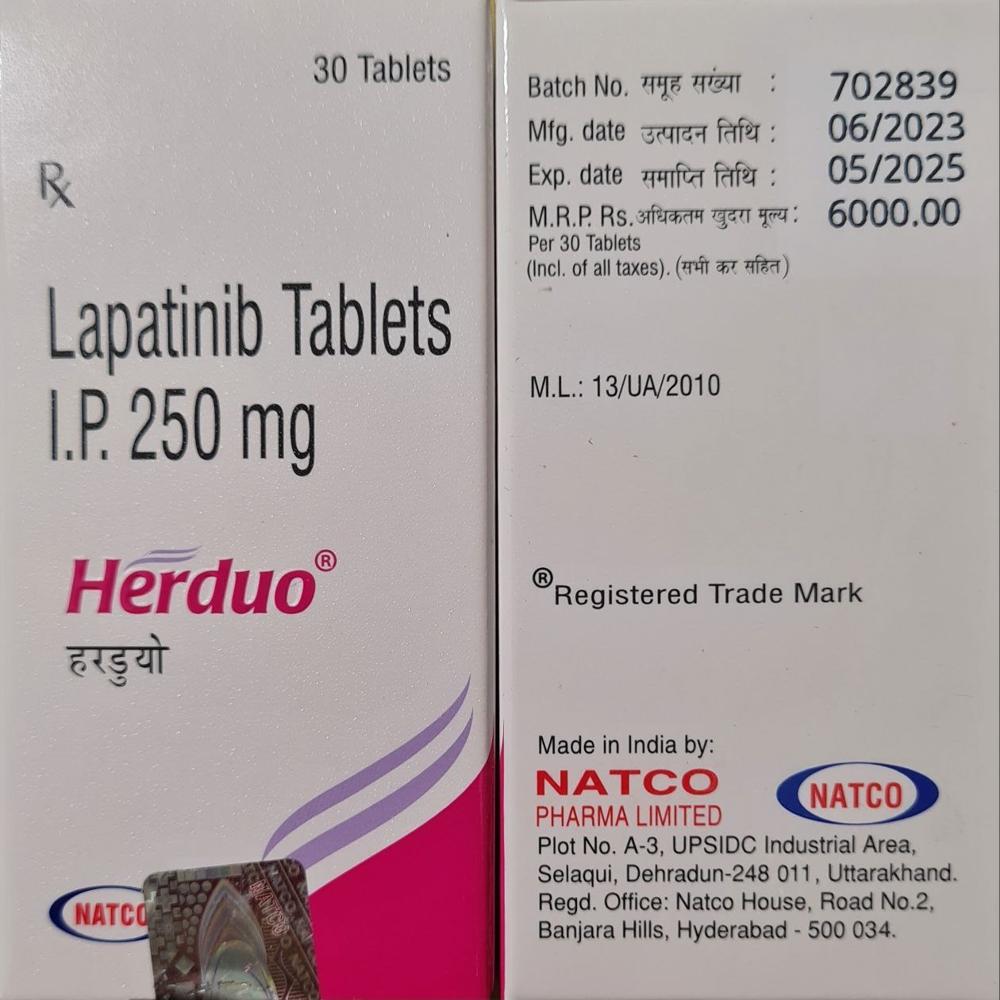 Herduo Lapatinib  Tablet 250 mg 