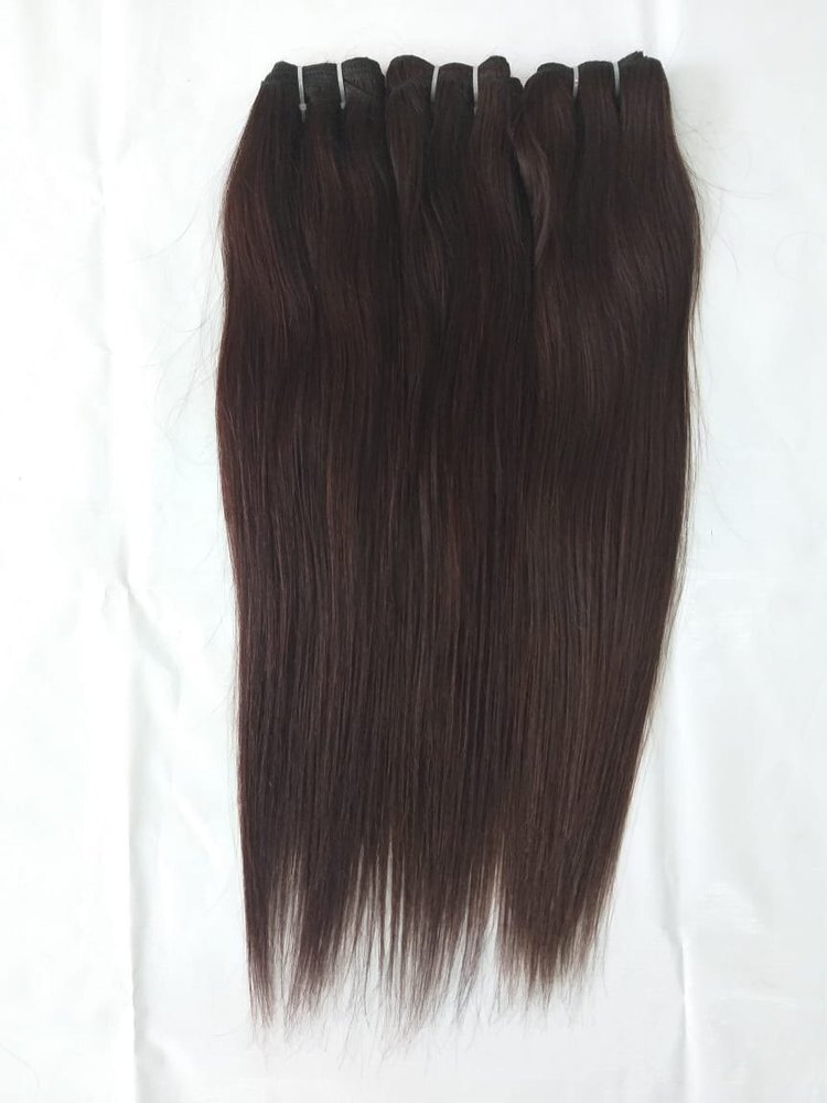 Raw Remy Hair Virgin Silky Straight Human Hair Extensions, Length: Available 8-34 inches