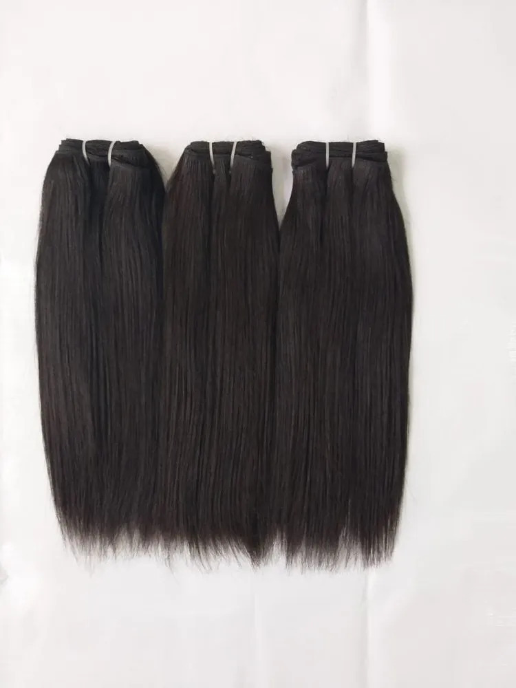 Raw Remy Hair Virgin Silky Straight Human Hair Extensions, Length: Available 8-34 inches