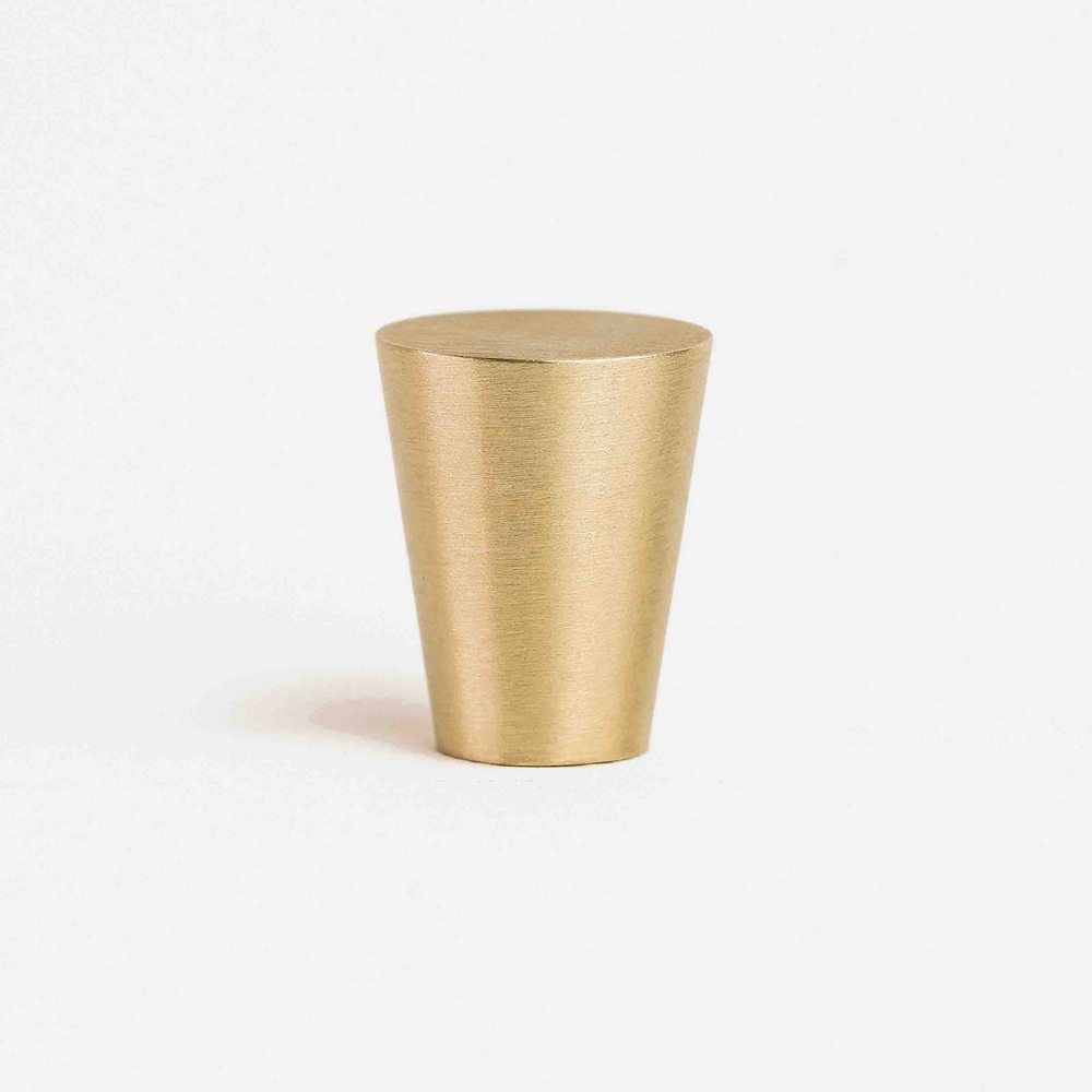 Serenity Tapered Knob | Kitchen Cabinet Knob | Drawer Knob | Dresser Knob | Bathroom Knob | Wardrobe Knob - Color: Matte Gold