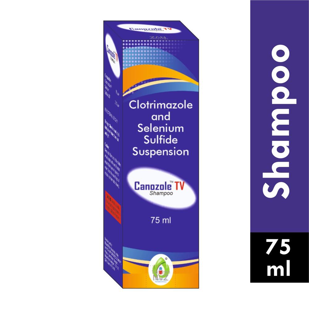 CANOZOLE TV SHAMPOO - Clotrimazole I.P. (1% w/w) & SELENIUM SULFIDE USP(2.5% W/W)