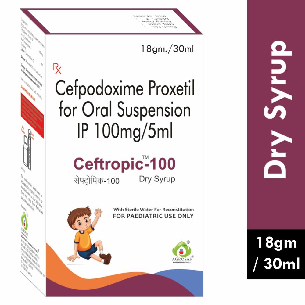 CEFTROPIC 100 DRY SYRUP - Cefpodoxime Proxetil (100mg/5ml)