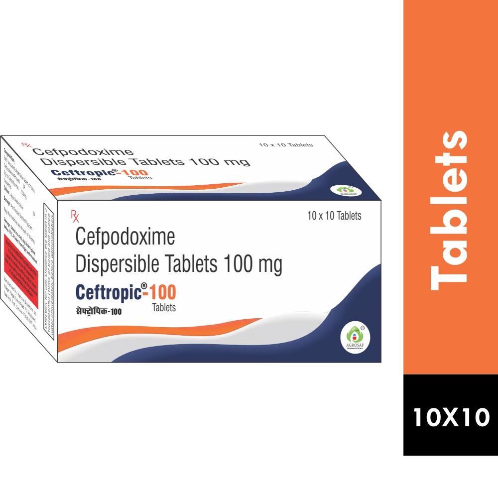 CEFTROPIC 100 TABLET - CEFPODOXIME PROXETIL DISPERSIBLE 100MG TABLET