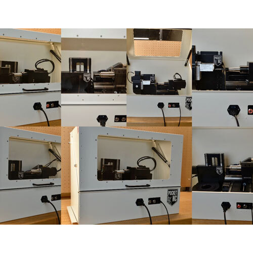 Mini 5 Axis Cnc Machine Enclosure - Color: Black