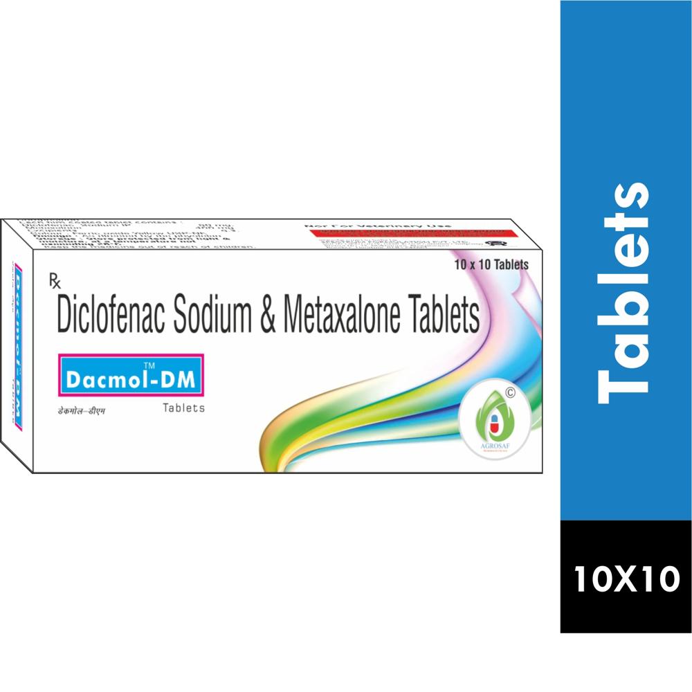 DACMOL DM TABLET - DICLOFENAC (50MG) & METAXALONE(400MG) TABLET
