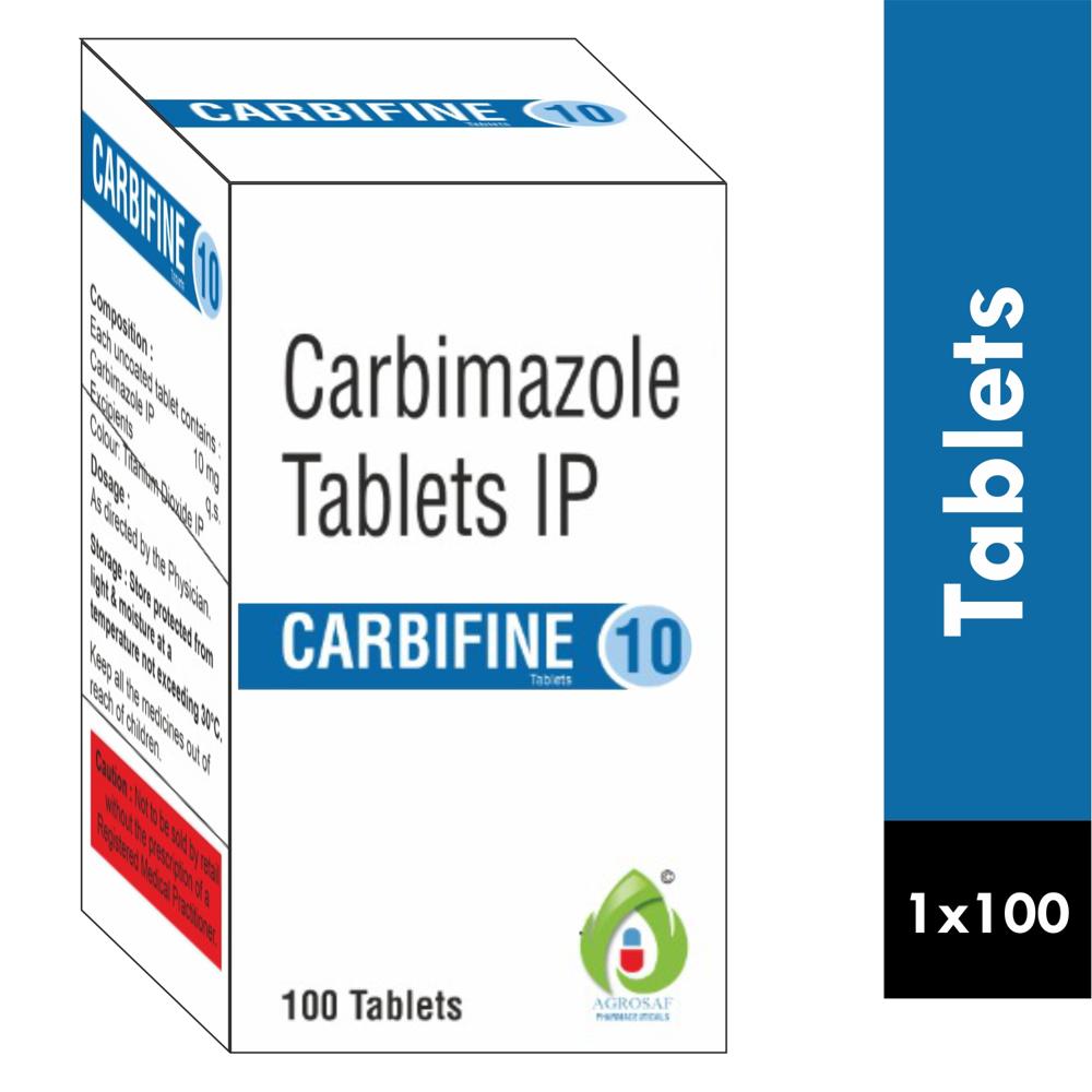 CARBIFINE 10 TABLETS - CARBIMAZOLE 10MG TABLET