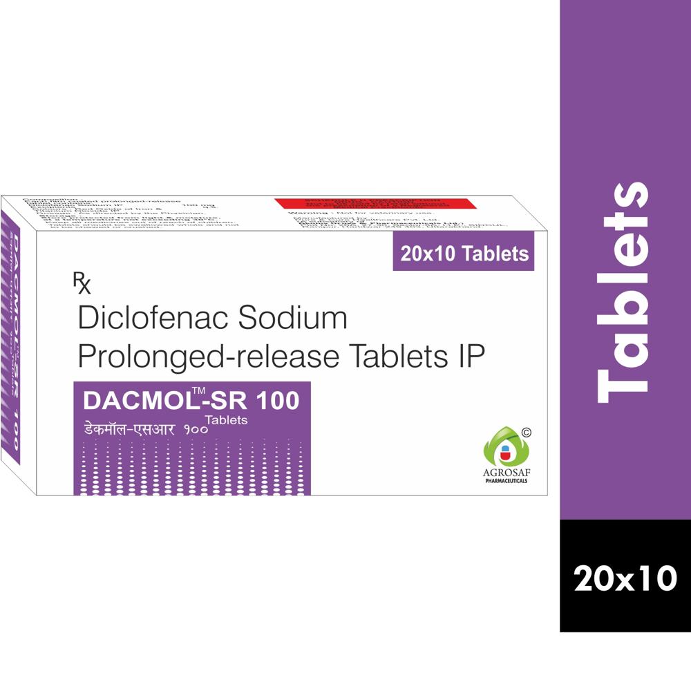DACMOL SR 100 TABLET - Diclofenac (100mg)