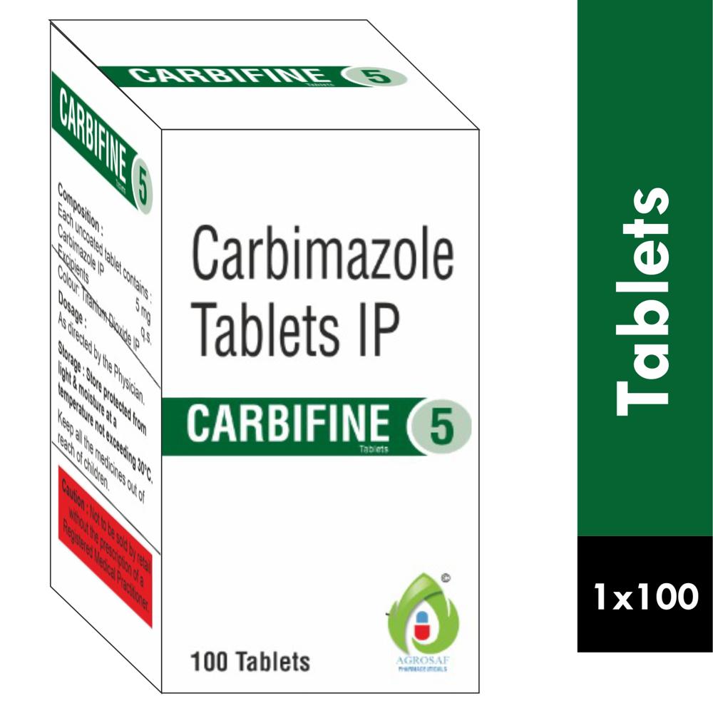 CARBIFINE 5 TABLETS - CARBIMAZOLE 5MG TABLET