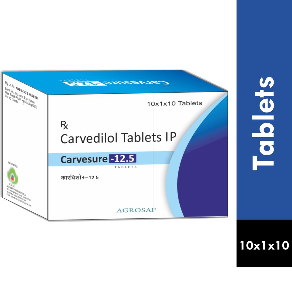 CARVESURE 12.5 TABLET - Carvedilol 12.5 mg