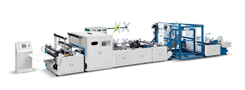 Xb700 Non Woven Organ Box Bag Making Machine With Online Handle Attach