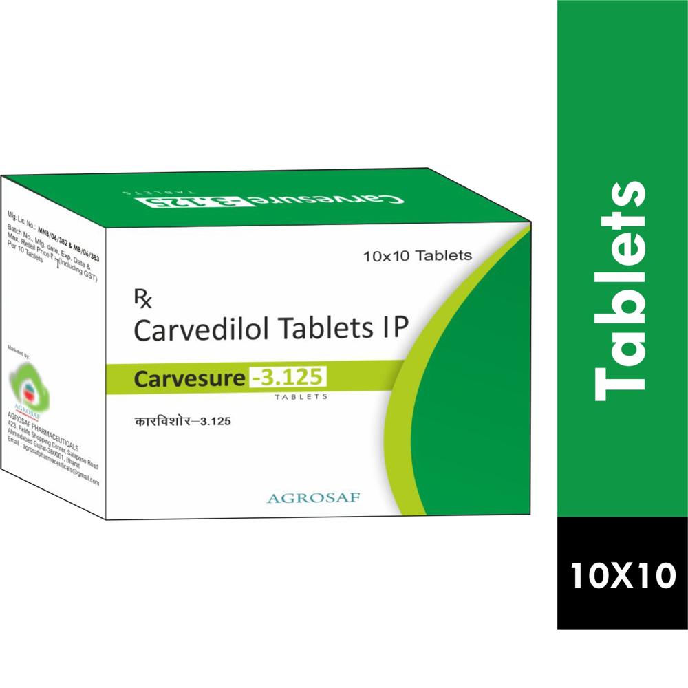 CARVESURE 3.125 TABLET  -Carvedilol 3.125 mg