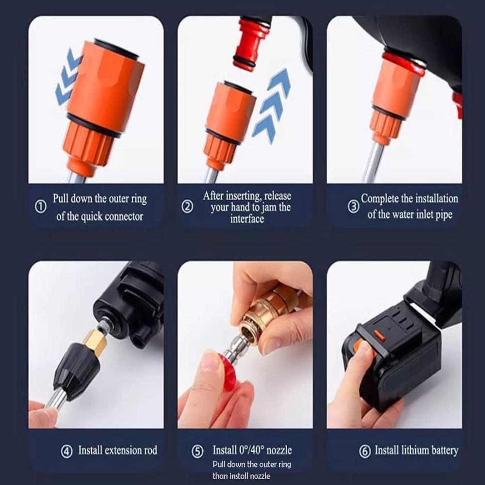 Wireless Pressure Washer Gun 48V