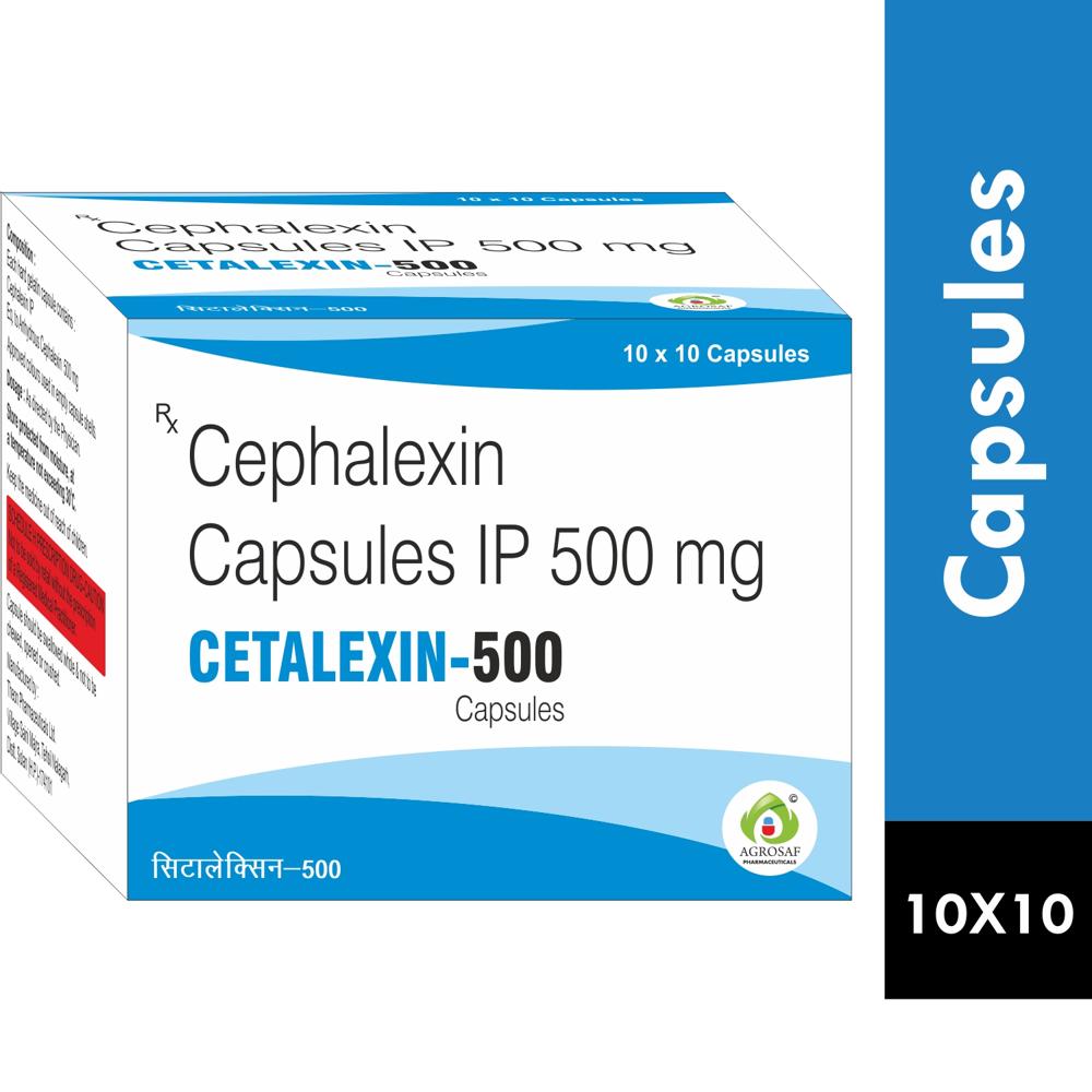 CETALEXIN 500 CAPSULE - Cephalexin 500MG(DOBBLE COLOUR CAPSULE)