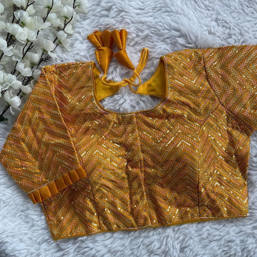 Traditional  Style Blouse - Color: Multi Color