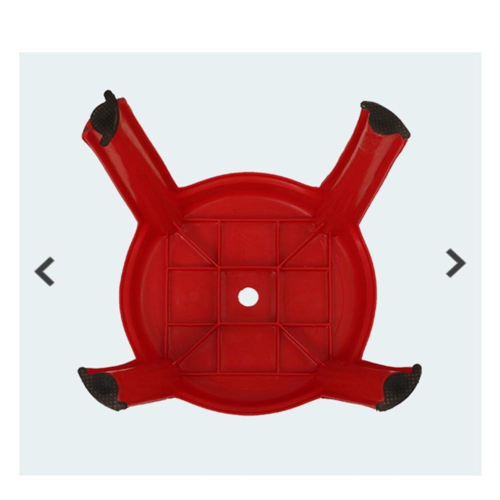 Supreme Nova Stool - Plastic, Lightweight Design, Red | Eco-friendly, Good Quality, Smooth Finish, Multipurpose For Versatile Use