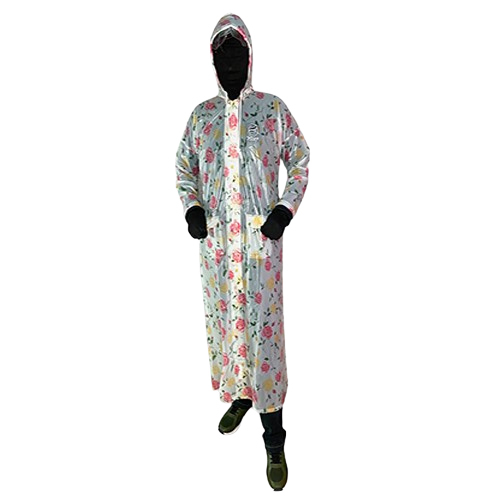 R-48 Flower Printed Rain Coats - Feature: High Quality