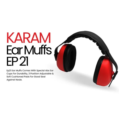 Karam Ep21 Earmuff - Color: Black And Red
