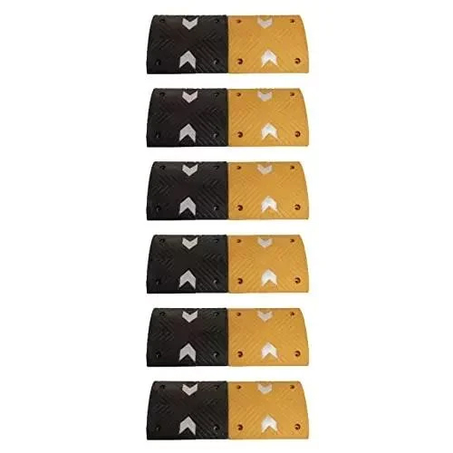 Reflector Rubber Speed Breaker - Color: Black And Yellow