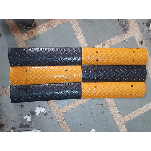 Rubber Rumble Strip - Color: Black And Yellow