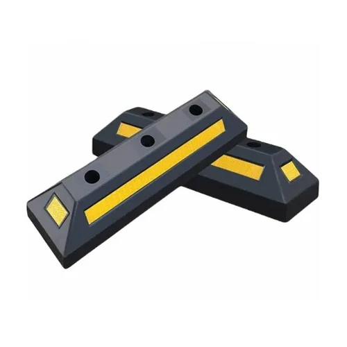 Plastic Car Wheel Stopper - Color: Black