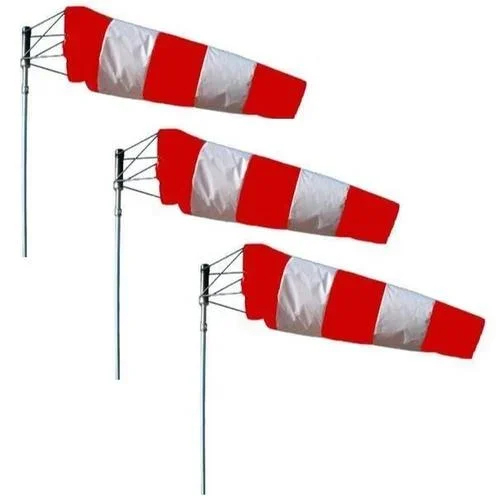 Wind Sock Cloth - Color: White And Red