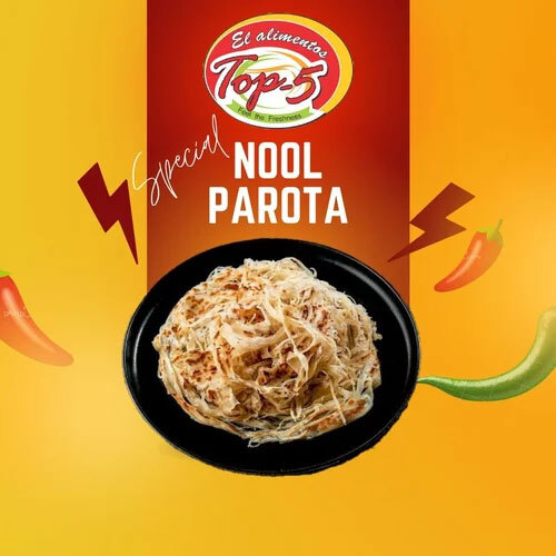 खाने के लिए तैयार नूडल पराठा