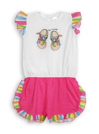 Girls   Printed   Dungaree