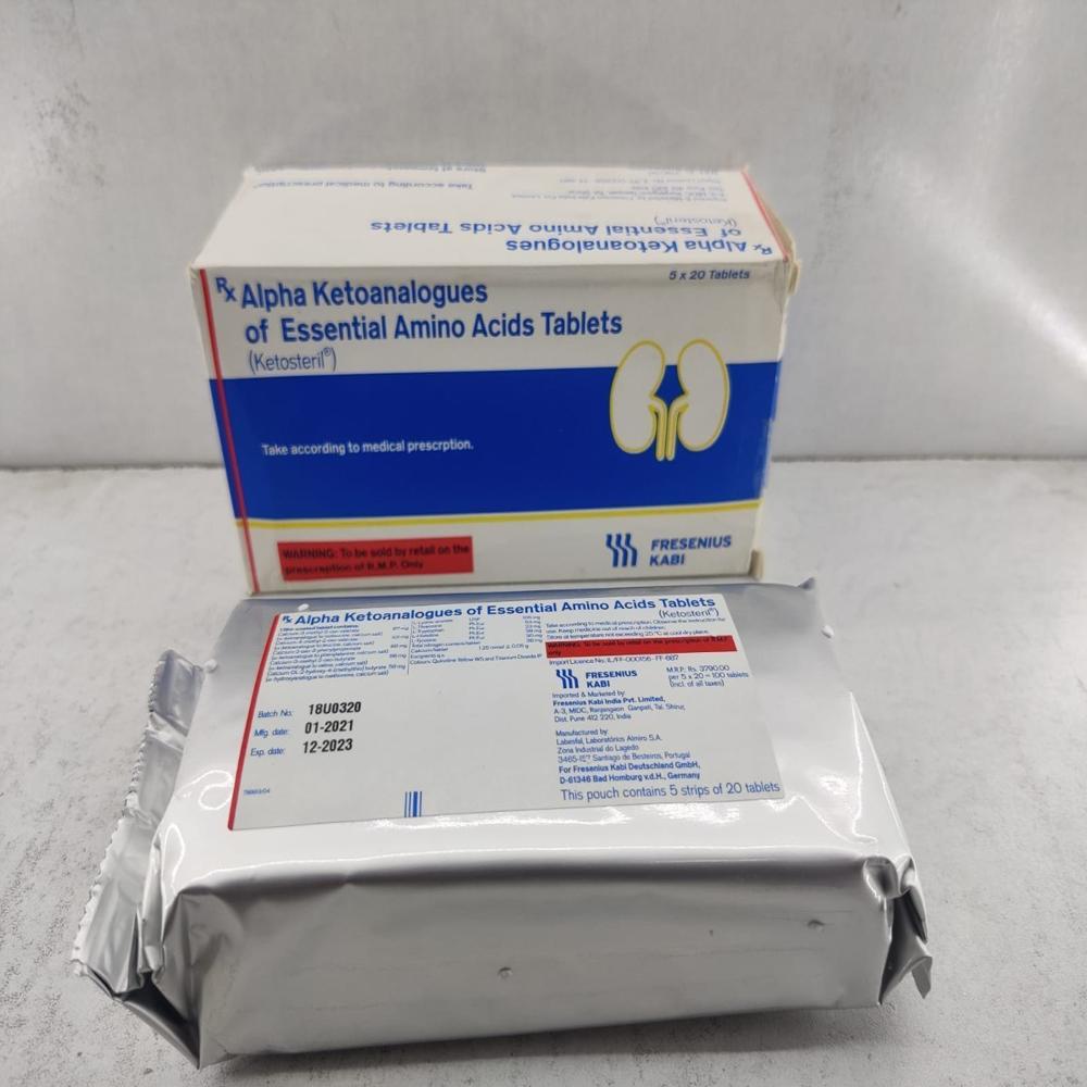 Ketosteril Alpha Ketoanalogue Tablet - Origin: India